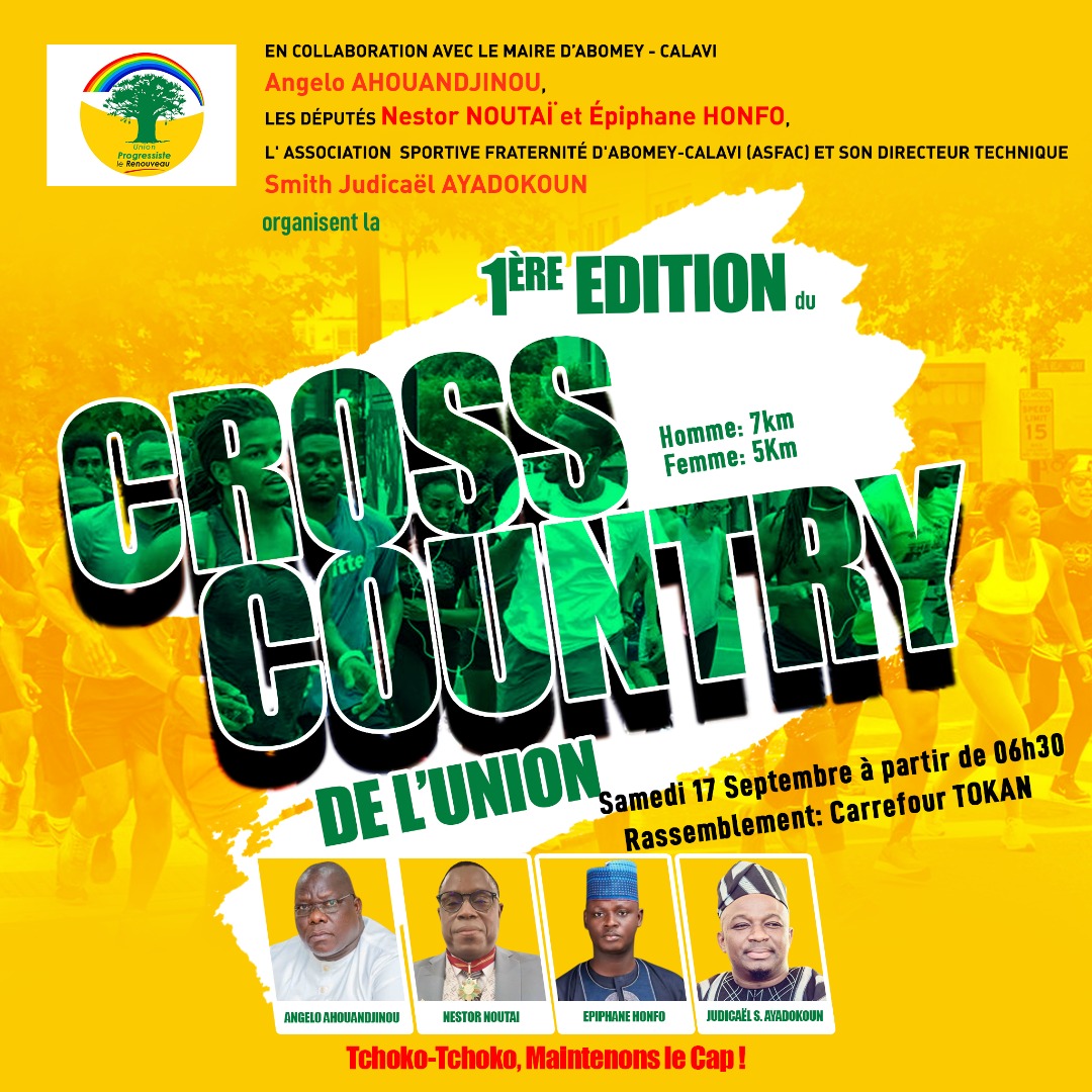 1ère édition du Cross Country de l’Union: OdetteSandokoa et Jean Baptiste Hounyè décrochent les sacres
